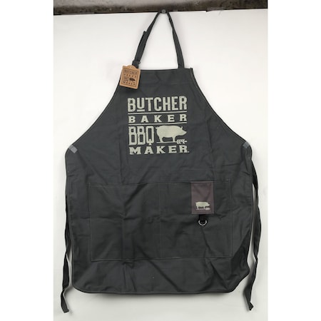 Open Road Brands Open Road Brands Butcher Baker BBQ Maker 2 pocket Navy Canvas Apron 90170851